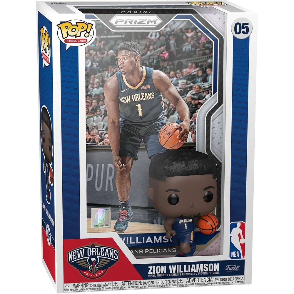 Funko Pop Trading Cards Zion Williamson Pelicans Panini Prizm 05 Vinyl Figure